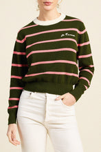 Load image into Gallery viewer, Trovata Cleo Sweater - Olive Stripe