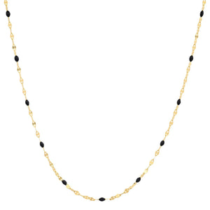 Tai Gold Vermeil Sparkle Chain w/Enamel - 6 Colors