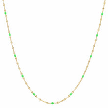 Load image into Gallery viewer, Tai Gold Vermeil Sparkle Chain w/Enamel - 6 Colors