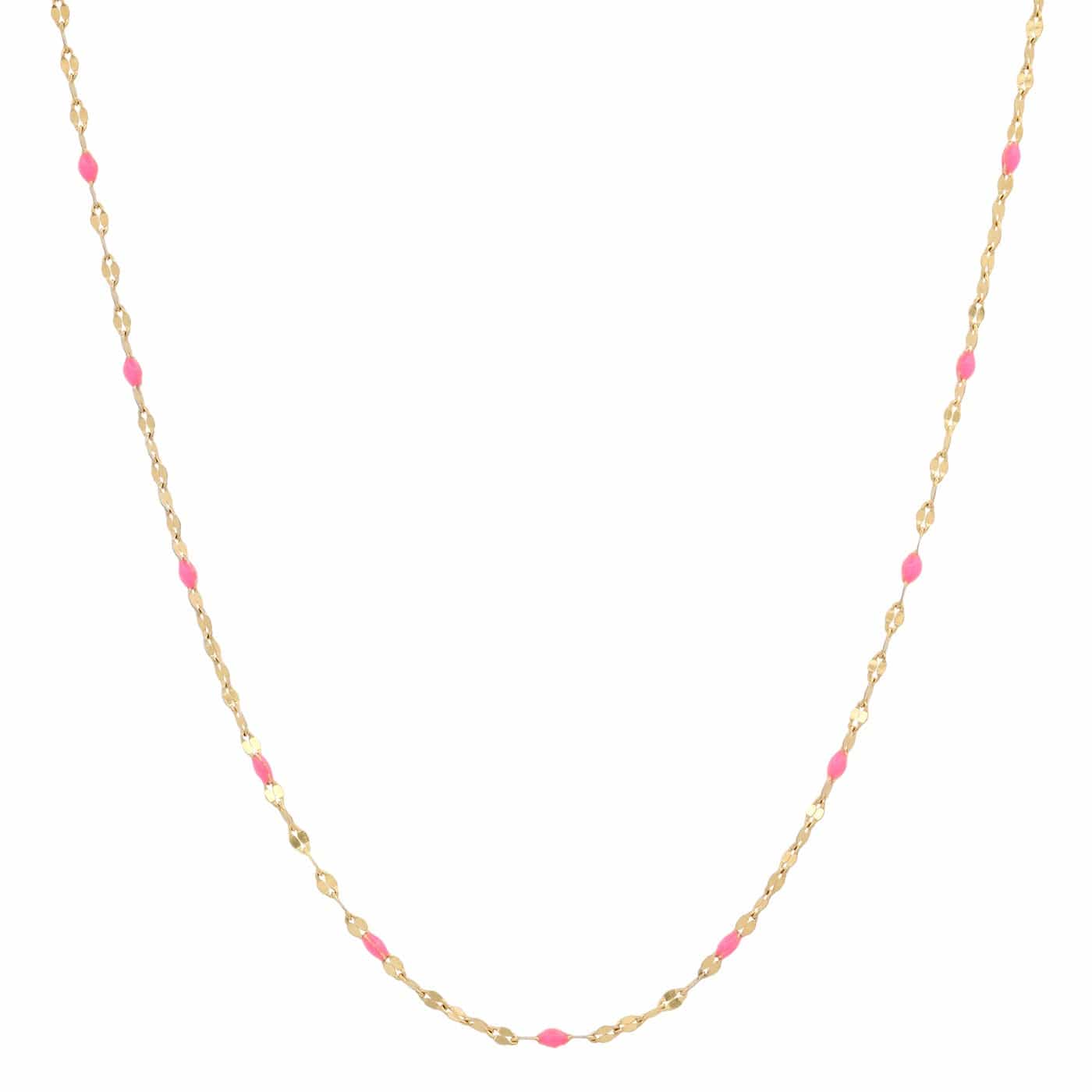 Tai Gold Vermeil Sparkle Chain w/Enamel - 6 Colors