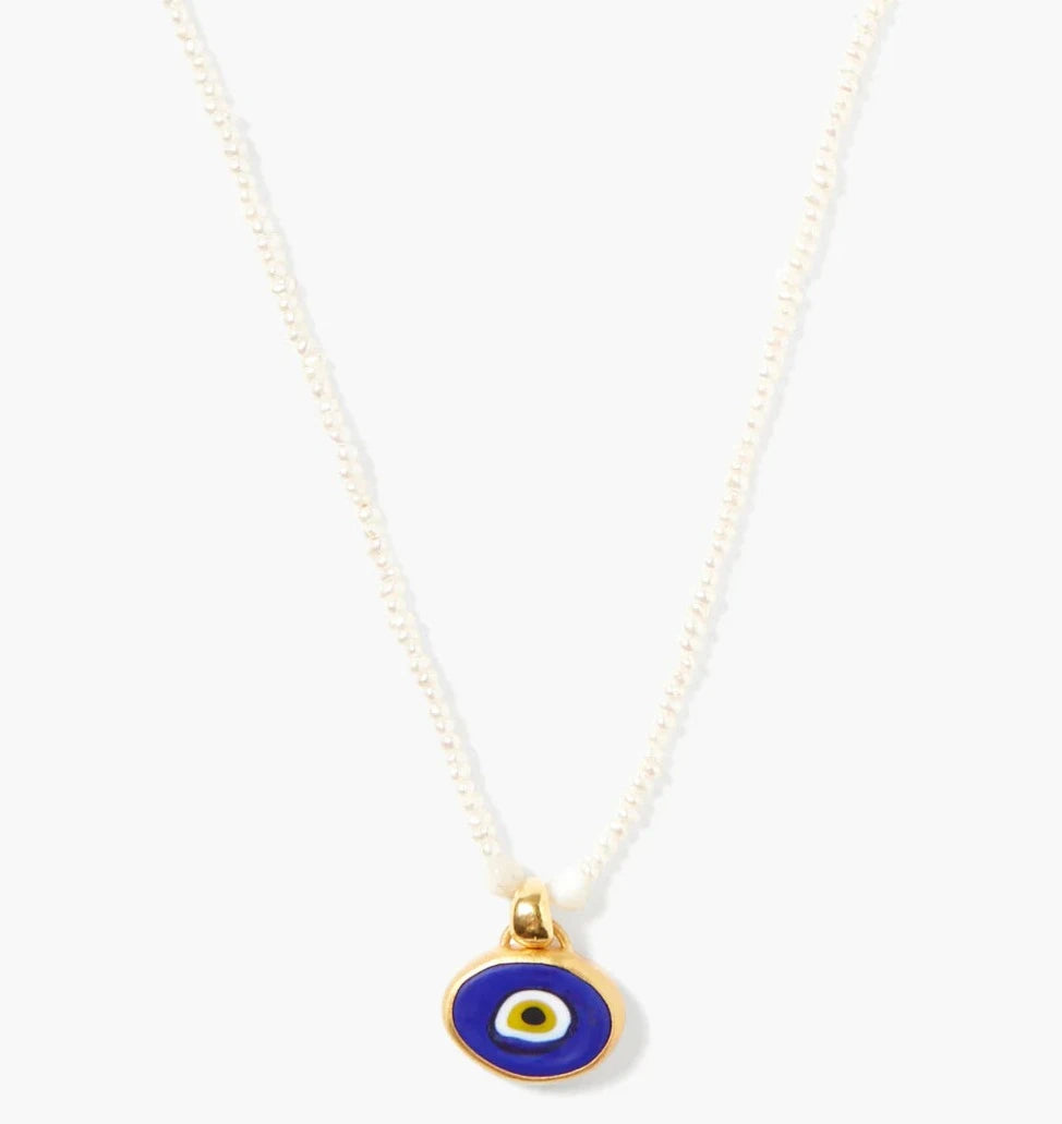 Chan Luu Mya Evil Eye Necklace - Blue Mix