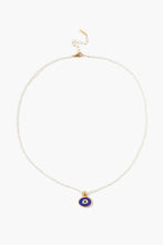 Load image into Gallery viewer, Chan Luu Mya Evil Eye Necklace - Blue Mix