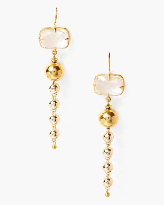 Chan Luu Ball Drop w/Crystal Earrings - Gold