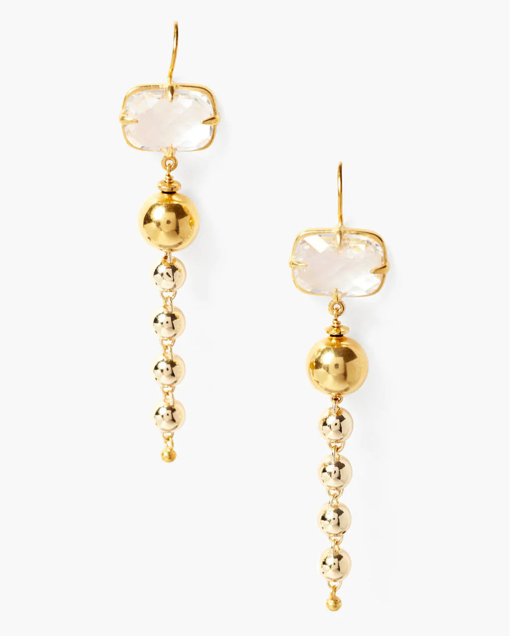 Chan Luu Ball Drop w/Crystal Earrings - Gold