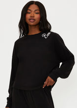 Load image into Gallery viewer, Beach Riot Devyn Oversized Sweatshirt - Boo Black