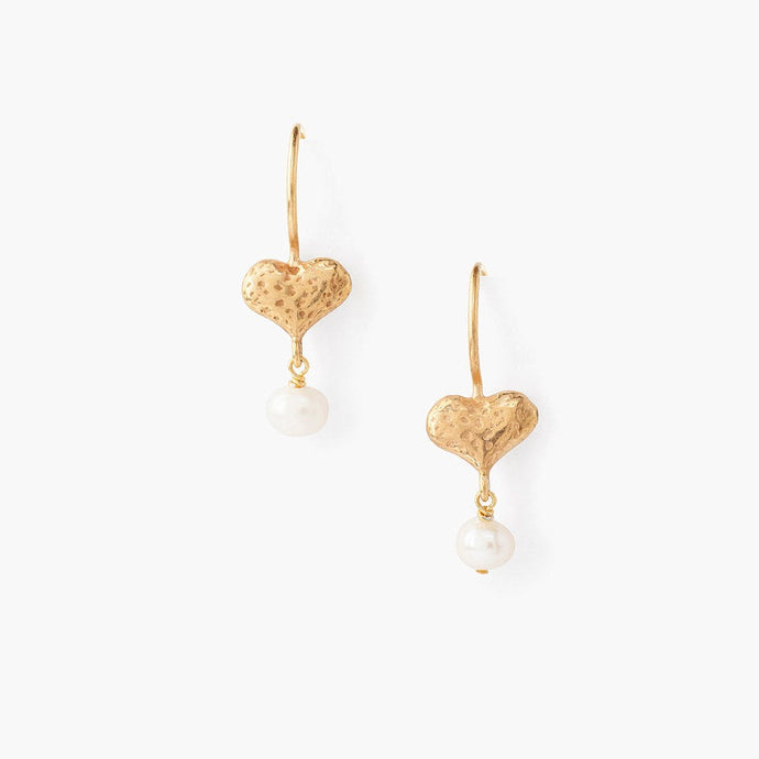 Chan Luu Luna Gold Heart Earrings