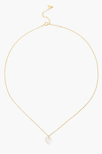 Chan Luu Crystal Heart Chain Necklace - Gold