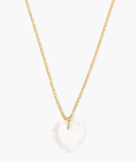 Chan Luu Crystal Heart Chain Necklace