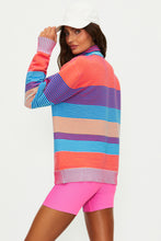 Load image into Gallery viewer, Beach Riot Lainey Sweater - Vibrant Volley Stripe
