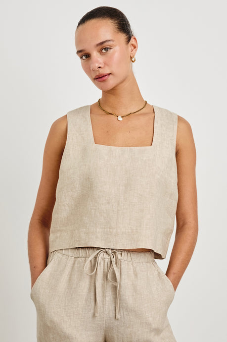 Rails Akira Top - Heathered Flax