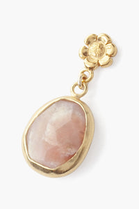 Chan Luu Flower Drop Earrings - Pink Opal