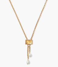 Load image into Gallery viewer, Chan Luu Tab Pearl Drop Necklace - Citrine