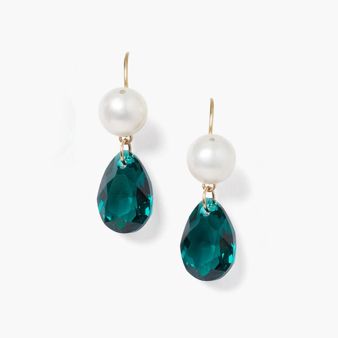 Chan Luu Monte Carlo Drop Earrings - Emerald