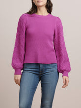 Load image into Gallery viewer, Splendid Phoebe Pointelle Sweater - Magenta
