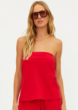 Load image into Gallery viewer, Beach Riot Celeste Strapless Top - Red