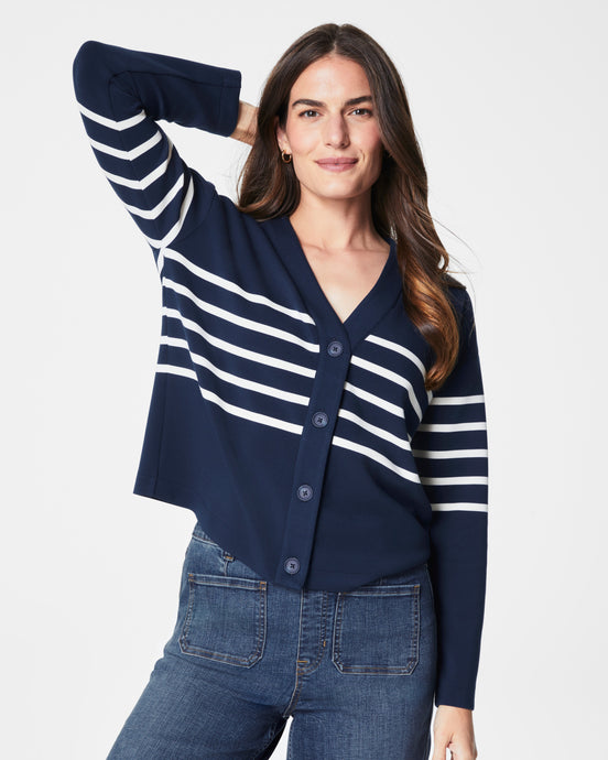 Spanx AirEssentials Cardigan - Stripe