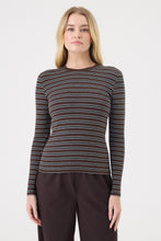 Load image into Gallery viewer, Goldie Vintage Stripe Top - Coffee