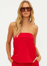 Load image into Gallery viewer, Beach Riot Celeste Strapless Top - Red