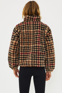 Beach Riot Leona Sherpa - Midnight Houndstooth