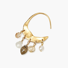 Load image into Gallery viewer, Chan Luu Petite Crescent Hoop Earrings - Citrine Mix