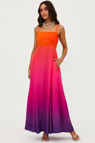 Beach Riot Rianne Dress - Coral Bay Sunset
