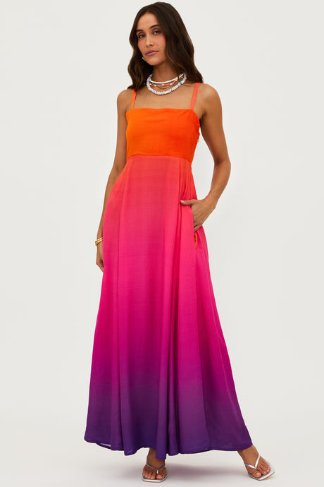 Beach Riot Rianne Dress - Coral Bay Sunset