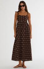Load image into Gallery viewer, Beach Riot Valory Maxi Dress - Brown Polka Dot