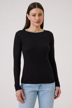 Load image into Gallery viewer, Goldie L/S Metallic Ringer Tee - 3 Colors