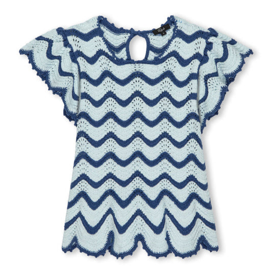 Rails Coen Top - Azure Scallop