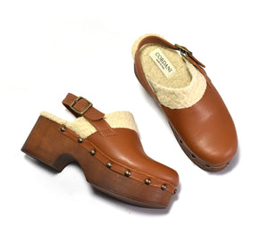 Cordani Wenna Clog - Cognac