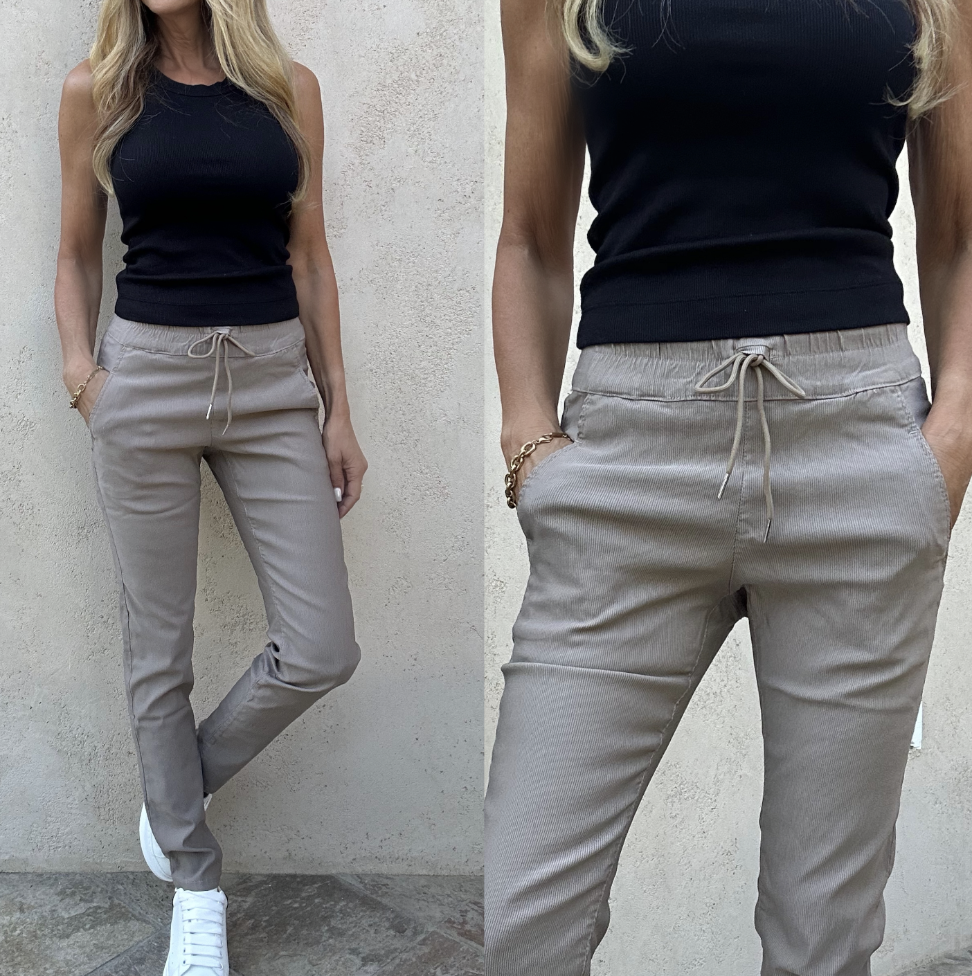 Flog Shely Jogger - Dark Beige