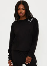Load image into Gallery viewer, Beach Riot Devyn Oversized Sweatshirt - Boo Black