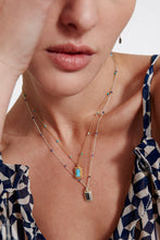 Load image into Gallery viewer, Chan Luu Beaded Bezel Wrapped Stone Necklace - 2 Colors