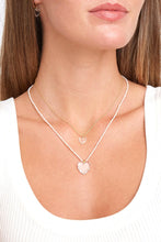 Load image into Gallery viewer, Chan Luu Pearl &amp; Crystal Heart Necklace