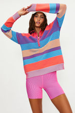 Load image into Gallery viewer, Beach Riot Lainey Sweater - Vibrant Volley Stripe