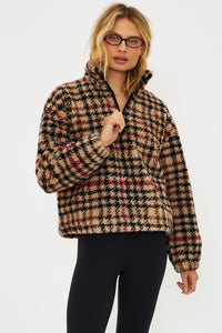 Beach Riot Leona Sherpa - Midnight Houndstooth