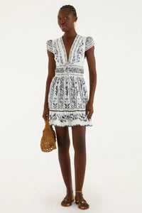 farm rio white mini dress FARM Rio White Richilieu Mini Dress