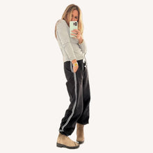 Load image into Gallery viewer, Kerri Rosenthal Weekend Barb Heart Tape Sweatpant - Black