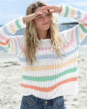 Load image into Gallery viewer, Wooden Ships Ariel Striped Chunky Top Cotton - Breaker White Stripe