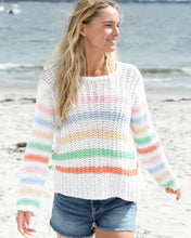 Load image into Gallery viewer, Wooden Ships Ariel Striped Chunky Top Cotton - Breaker White Stripe