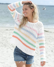 Load image into Gallery viewer, Wooden Ships Ariel Striped Chunky Top Cotton - Breaker White Stripe