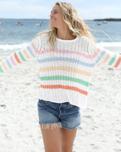 Load image into Gallery viewer, Wooden Ships Ariel Striped Chunky Top Cotton - Breaker White Stripe