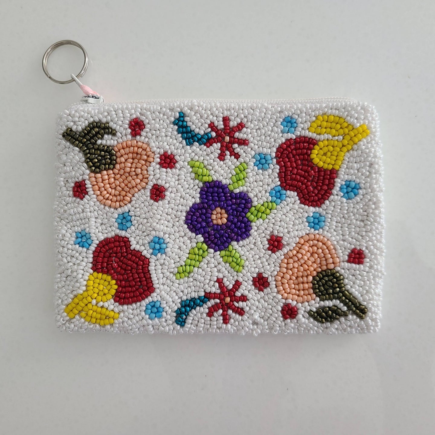 Tiana Designs Beaded Coin Purse - Floral Pattern