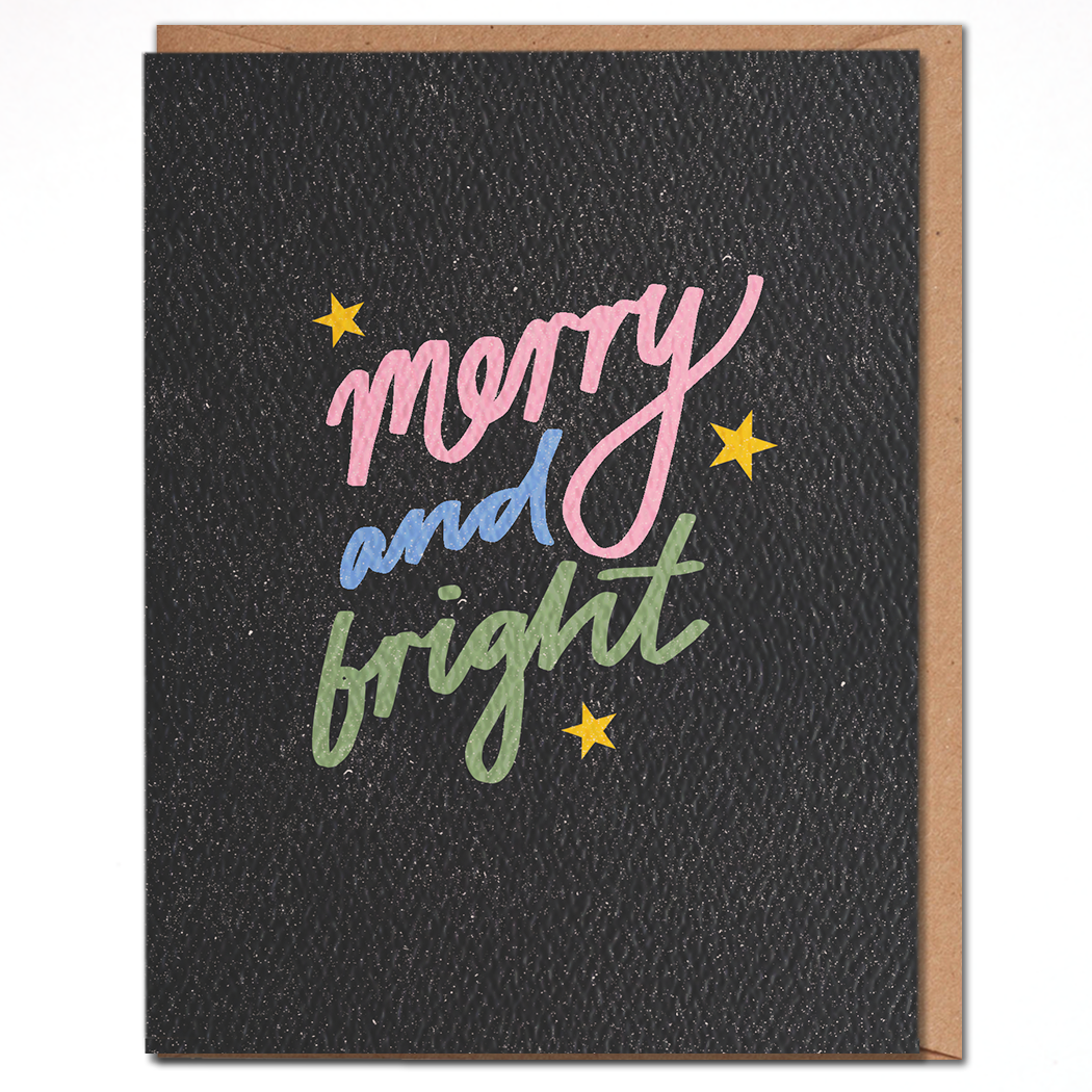 Daydream Prints Merry and Bright Holiday Card