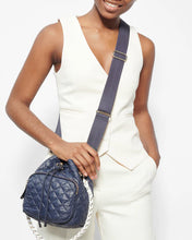 Load image into Gallery viewer, MZ Wallace Crosby Drawstring Bucket Bag - Dawn/White