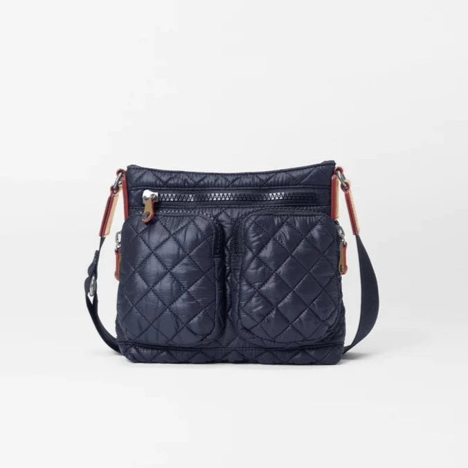 MZ Wallace Dawn And Sunflower Rec Bedford Micro Apex Crossbody in Blue