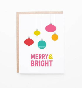 Graphic Anthology Merry Ornaments card