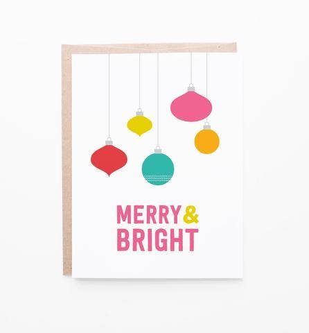 Graphic Anthology Merry Ornaments card