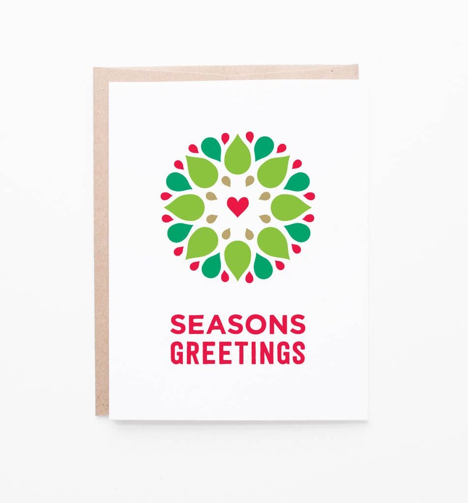 Graphic Anthology - Seasonal Wreath card