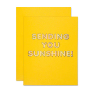 The Social Type Sending You Sunshine Friendship Card